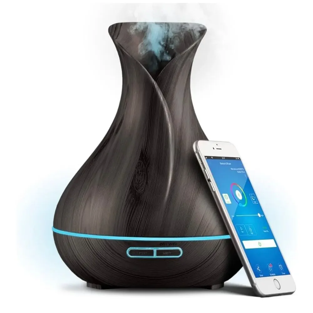 Essential Oil Aromatherapy 400ml Ultrasonic Diffuser & Humidifier Smart WiFi LED